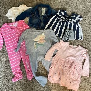 Gently loved 9-12 month baby girls clothing